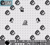 In-game screen of the game Asmik-kun World 2 on Nintendo Game Boy