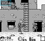In-game screen of the game Lucky Luke on Nintendo Game Boy