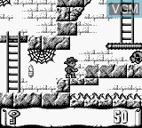 In-game screen of the game Montezuma's Return on Nintendo Game Boy
