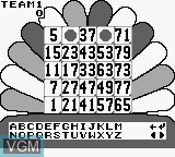 In-game screen of the game Lingo on Nintendo Game Boy