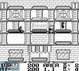 In-game screen of the game BurgerTime Deluxe on Nintendo Game Boy