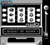 In-game screen of the game Caesars Palace on Nintendo Game Boy