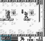 In-game screen of the game Castlevania II - Belmont's Revenge on Nintendo Game Boy