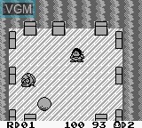 In-game screen of the game Chacha-Maru Panic on Nintendo Game Boy