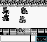 In-game screen of the game Chiki Chiki Machine Mou Race on Nintendo Game Boy