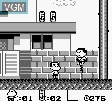 In-game screen of the game Crayon Shin-Chan - Ora no Gokigen Collection on Nintendo Game Boy