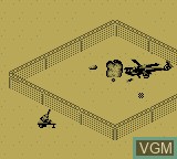 In-game screen of the game Desert Strike - Return to the Gulf on Nintendo Game Boy