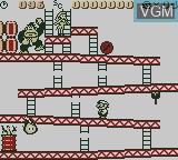 In-game screen of the game Donkey Kong on Nintendo Game Boy