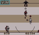 In-game screen of the game Elite Soccer on Nintendo Game Boy