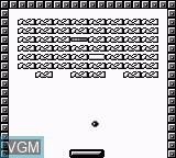 In-game screen of the game Explosive Brick on Nintendo Game Boy