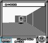 In-game screen of the game Faceball 2000 on Nintendo Game Boy