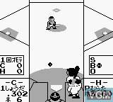 In-game screen of the game Famista 2 on Nintendo Game Boy