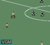 In-game screen of the game FIFA Soccer 97 on Nintendo Game Boy