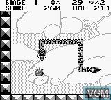 In-game screen of the game Fire Dragon on Nintendo Game Boy