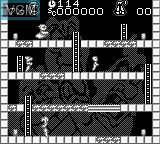 In-game screen of the game Casper on Nintendo Game Boy