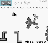 In-game screen of the game Fish Dude on Nintendo Game Boy