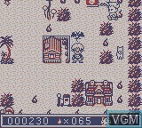 In-game screen of the game Go Go Ackman on Nintendo Game Boy