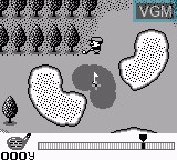 In-game screen of the game Golf on Nintendo Game Boy