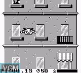 In-game screen of the game Incredible Crash Dummies, The on Nintendo Game Boy