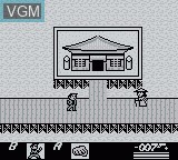 In-game screen of the game James Bond 007 on Nintendo Game Boy