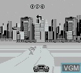 In-game screen of the game Lamborghini American Challenge on Nintendo Game Boy