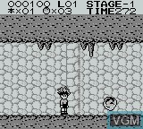 In-game screen of the game Magical * Taruruuto-kun on Nintendo Game Boy