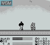 In-game screen of the game Masakari Densetsu - Kintarou Action-Hen on Nintendo Game Boy