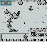 In-game screen of the game Mercenary Force on Nintendo Game Boy