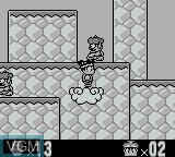 In-game screen of the game Momotarou Dengeki - Momotaro Thunderbolt on Nintendo Game Boy