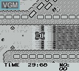 In-game screen of the game Monster Truck Wars on Nintendo Game Boy