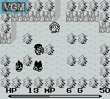 In-game screen of the game Mystic Quest on Nintendo Game Boy