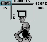 In-game screen of the game NBA All-Star Challenge 2 on Nintendo Game Boy