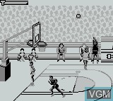In-game screen of the game NBA Jam on Nintendo Game Boy