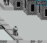 In-game screen of the game Paperboy 2 on Nintendo Game Boy