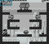 In-game screen of the game Parasol Stars - Rainbow Islands II on Nintendo Game Boy