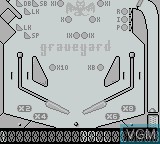 In-game screen of the game Pinball Dreams on Nintendo Game Boy