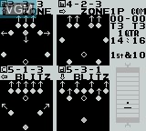 In-game screen of the game Play Action Football on Nintendo Game Boy