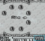 In-game screen of the game R-Type on Nintendo Game Boy