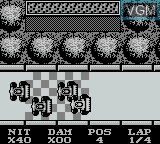 In-game screen of the game Race Days on Nintendo Game Boy