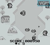 In-game screen of the game Rainbow Prince on Nintendo Game Boy