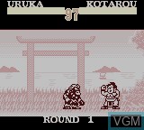 In-game screen of the game SD Hiryu no Ken Gaiden 2 on Nintendo Game Boy