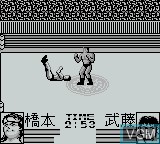 In-game screen of the game Shin Nippon Pro Wrestling - Toukon Sanjushi on Nintendo Game Boy
