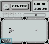 In-game screen of the game Side Pocket on Nintendo Game Boy