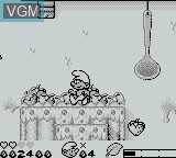 In-game screen of the game Smurfs' Nightmare, The on Nintendo Game Boy