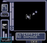 In-game screen of the game Star Trek - Generations - Beyond the Nexus on Nintendo Game Boy