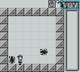 In-game screen of the game Stop That Roach! on Nintendo Game Boy