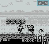 In-game screen of the game Sumo Fighter on Nintendo Game Boy