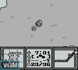 In-game screen of the game Super Black Bass on Nintendo Game Boy