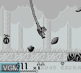 In-game screen of the game Super Hunchback on Nintendo Game Boy