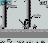 In-game screen of the game Sword of Su Zi, The - Trial Version on Nintendo Game Boy